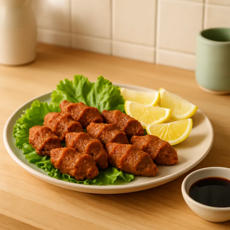 Tabakta ev yapımı çiğ köfte