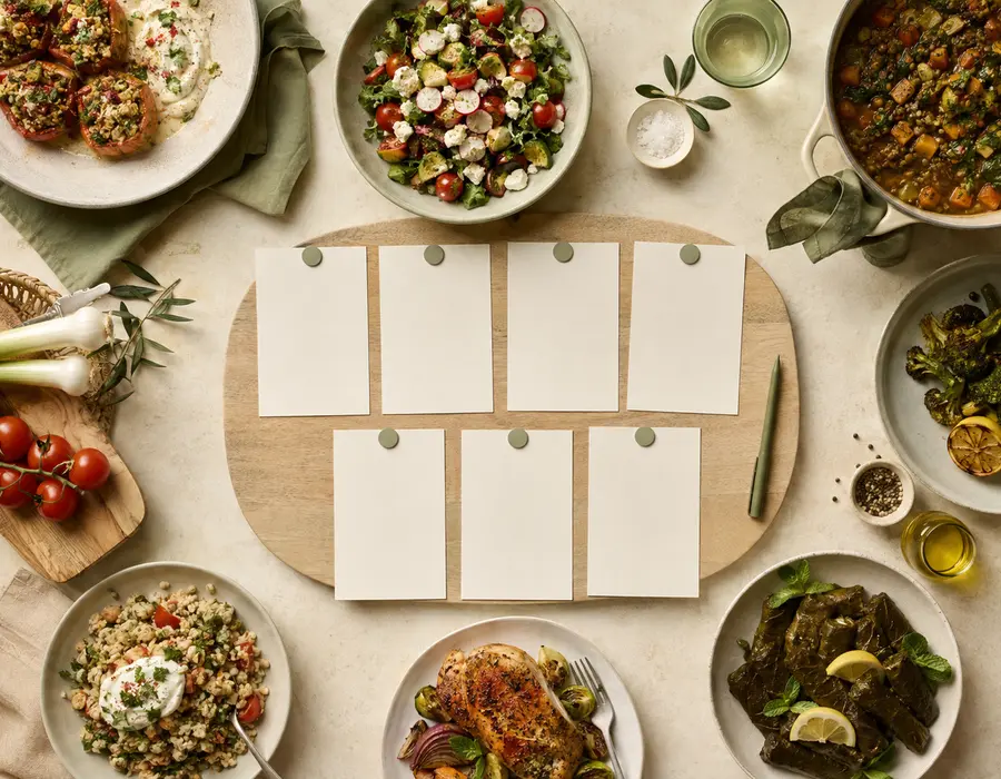 Aile için haftalık yemek planı